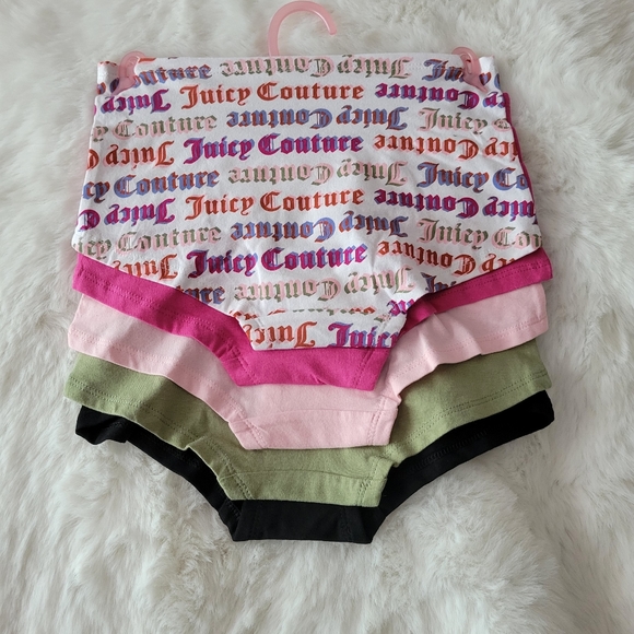 🍡JUICY COUTURE BRAND NEW 5-PACK BOYSHORTS SIZE S - Picture 3 of 7